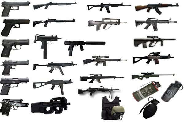 Các loại vũ khí trong Half Life CS 1.1