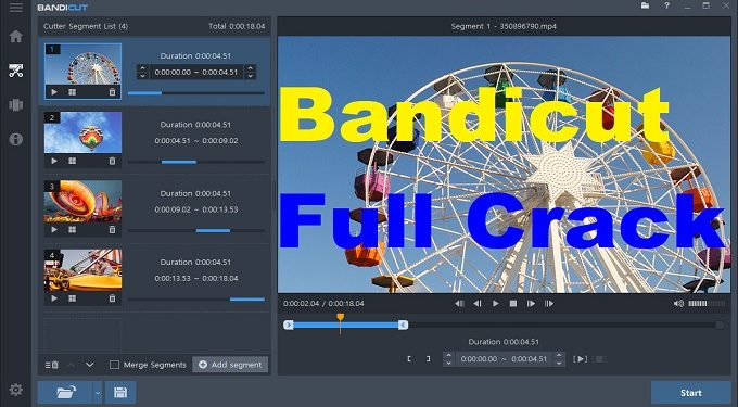 Phần mềm cắt video Bandicut full crack